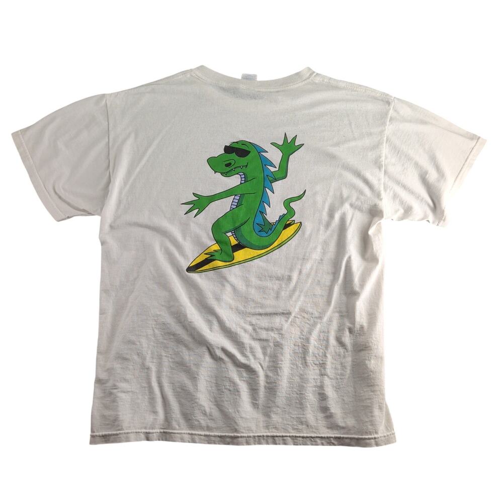 Vintage Mozilla Gear Surfing Iguana Tee Shirt Men’s Large Y2K Firefox Netscape